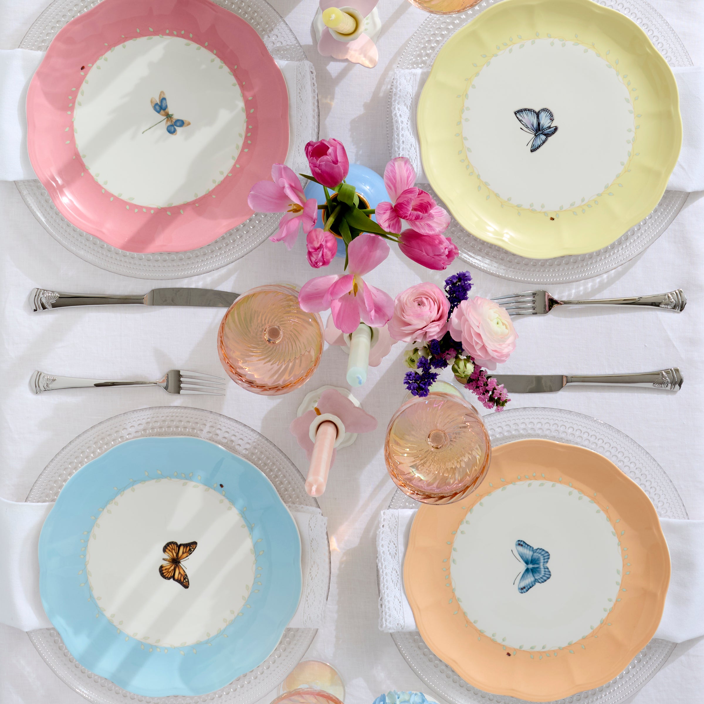 Butterfly Meadow Colors 18-Piece Dinnerware Set - Image 4