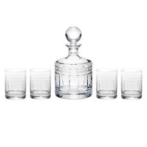 Tempo Crystal 5-Piece Whiskey Set