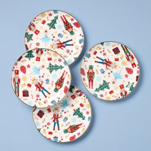 Nutcracker Ballet Accent Plates. Set of 4