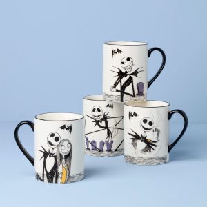 Nightmare Before Christmas Mugs. Set of 4