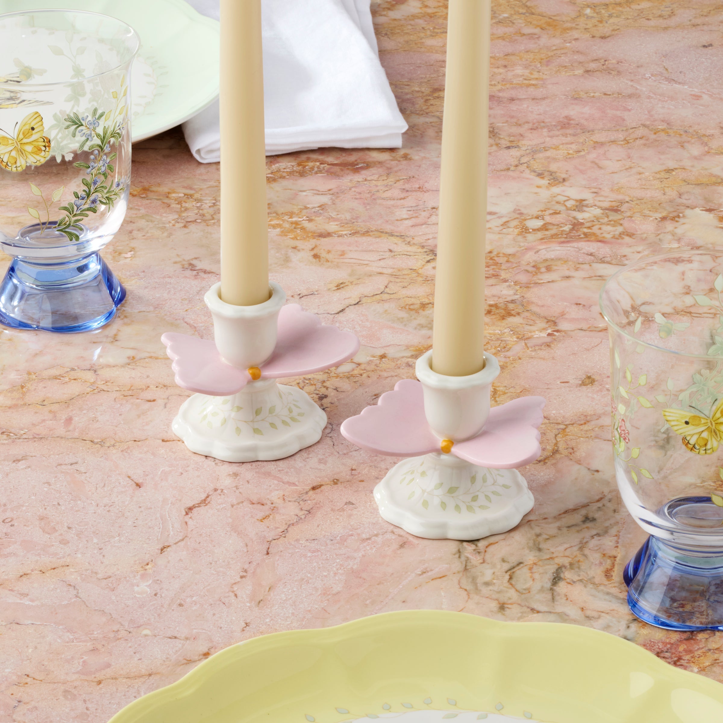 Butterfly Meadow Candlestick Holders. Set of 2 - Image 5