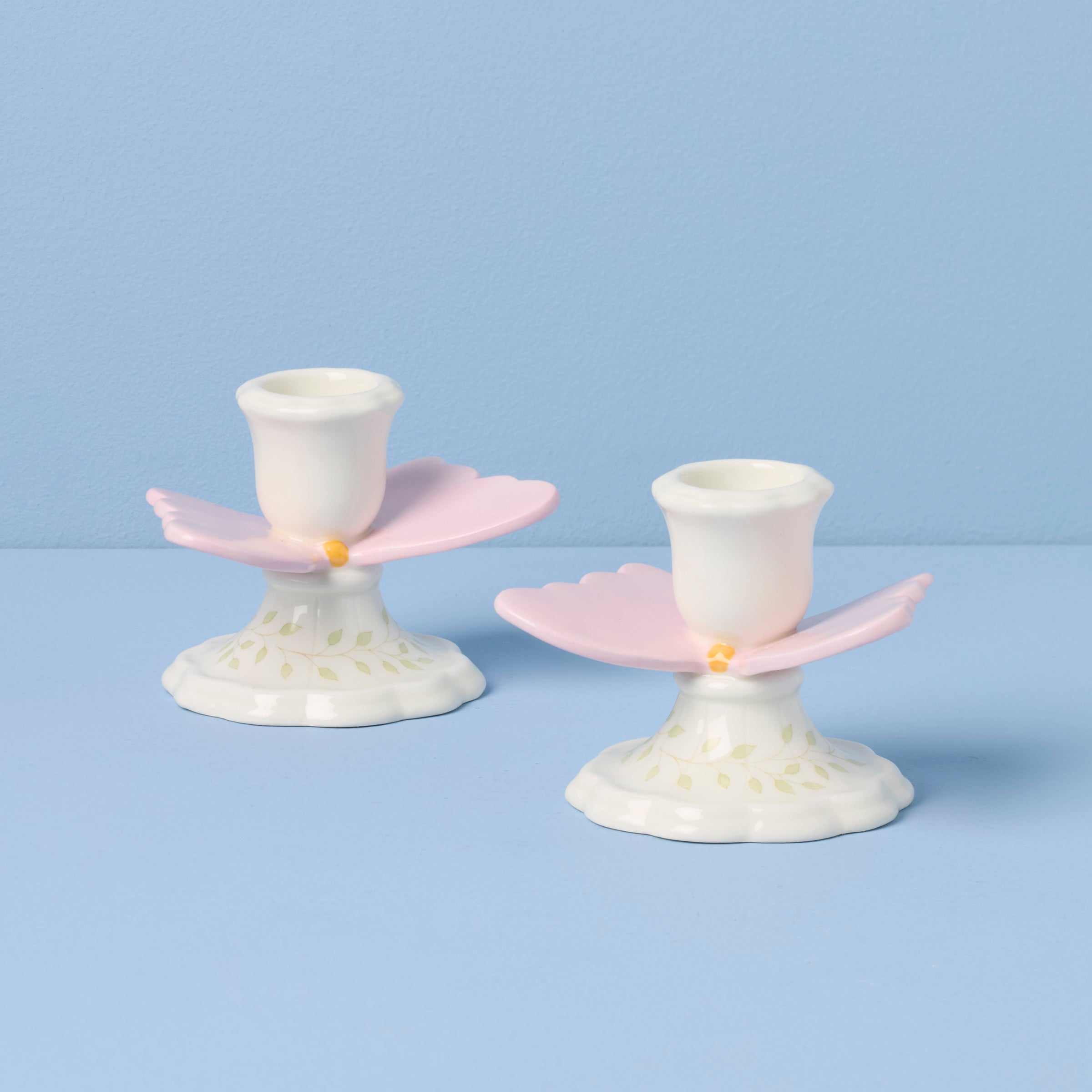 Butterfly Meadow Candlestick Holders. Set of 2