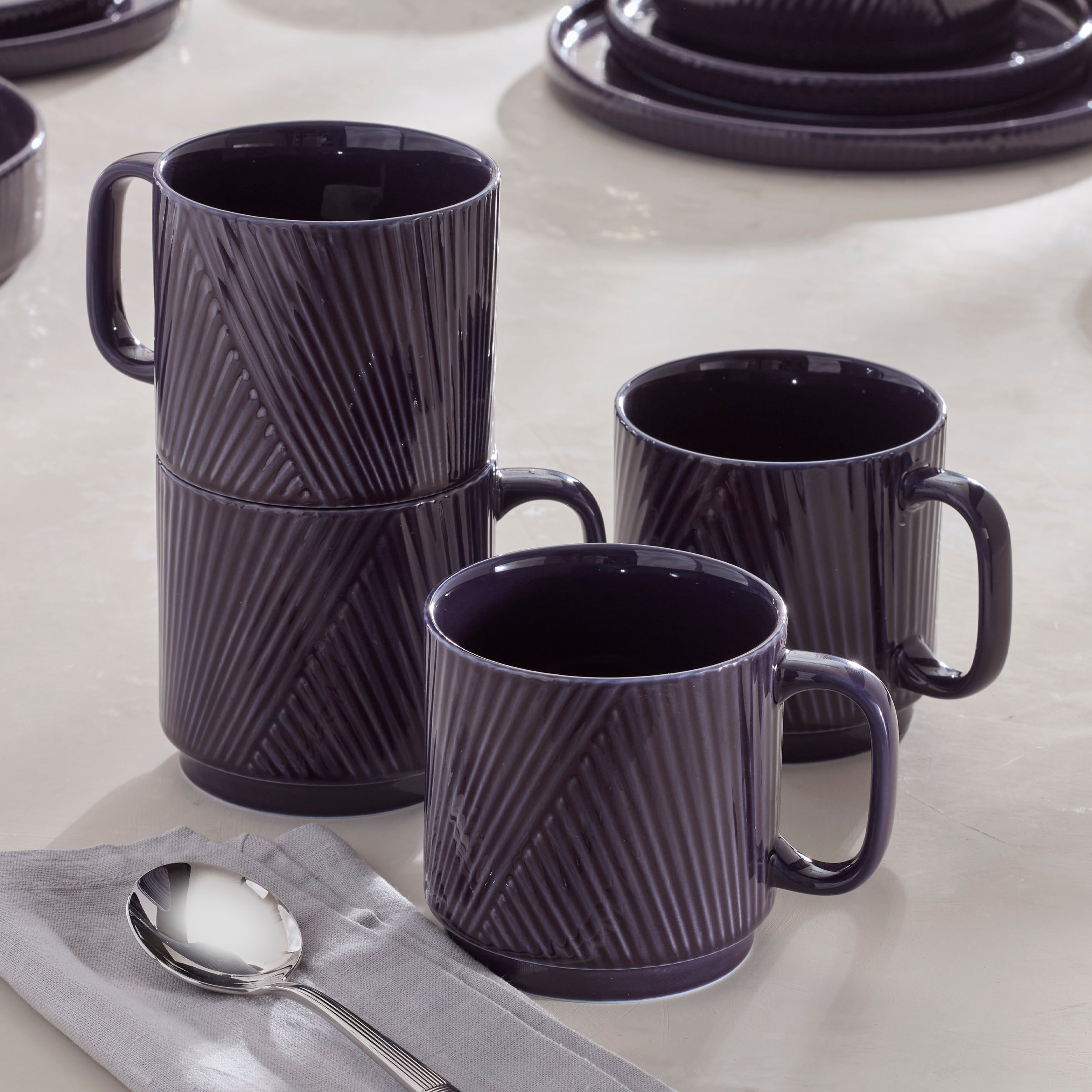 Modulus Nightshade Mugs. Set of 4 - Image 2