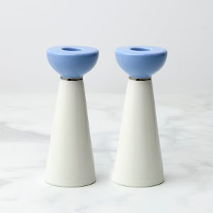 Oak Street Candlestick Holders. Set of 2