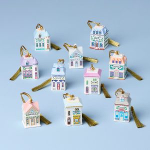 Lenox Spice Village 10-Piece Mini Ornament Set