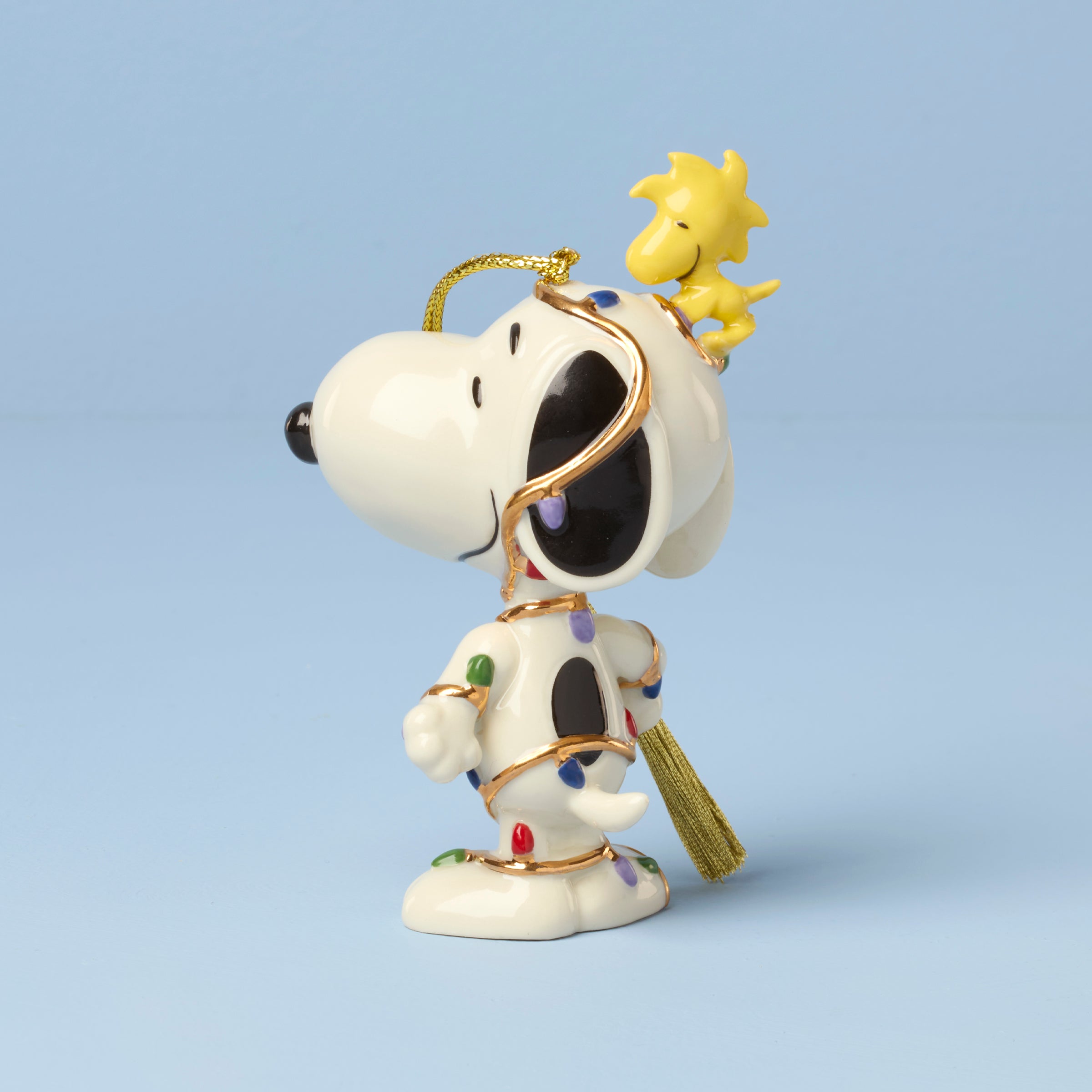 Snoopy Tangled in Lights Ornament - Image 2