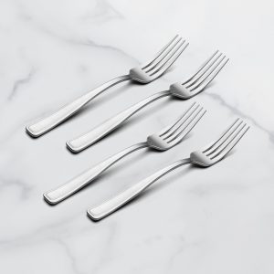 Reid Satin Dinner Forks. Set of 4