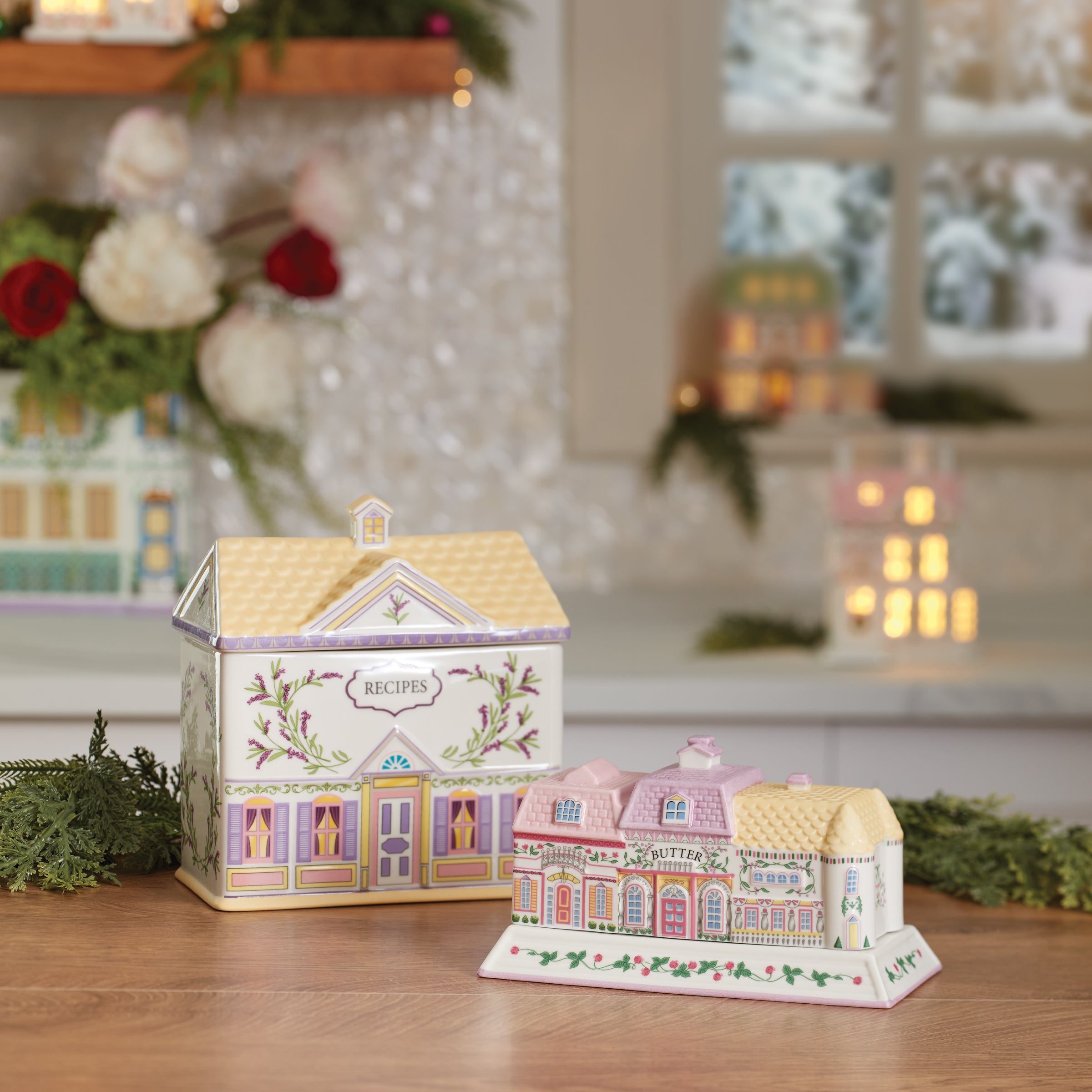 Lenox Spice Village Covered Butter Dish - Image 3
