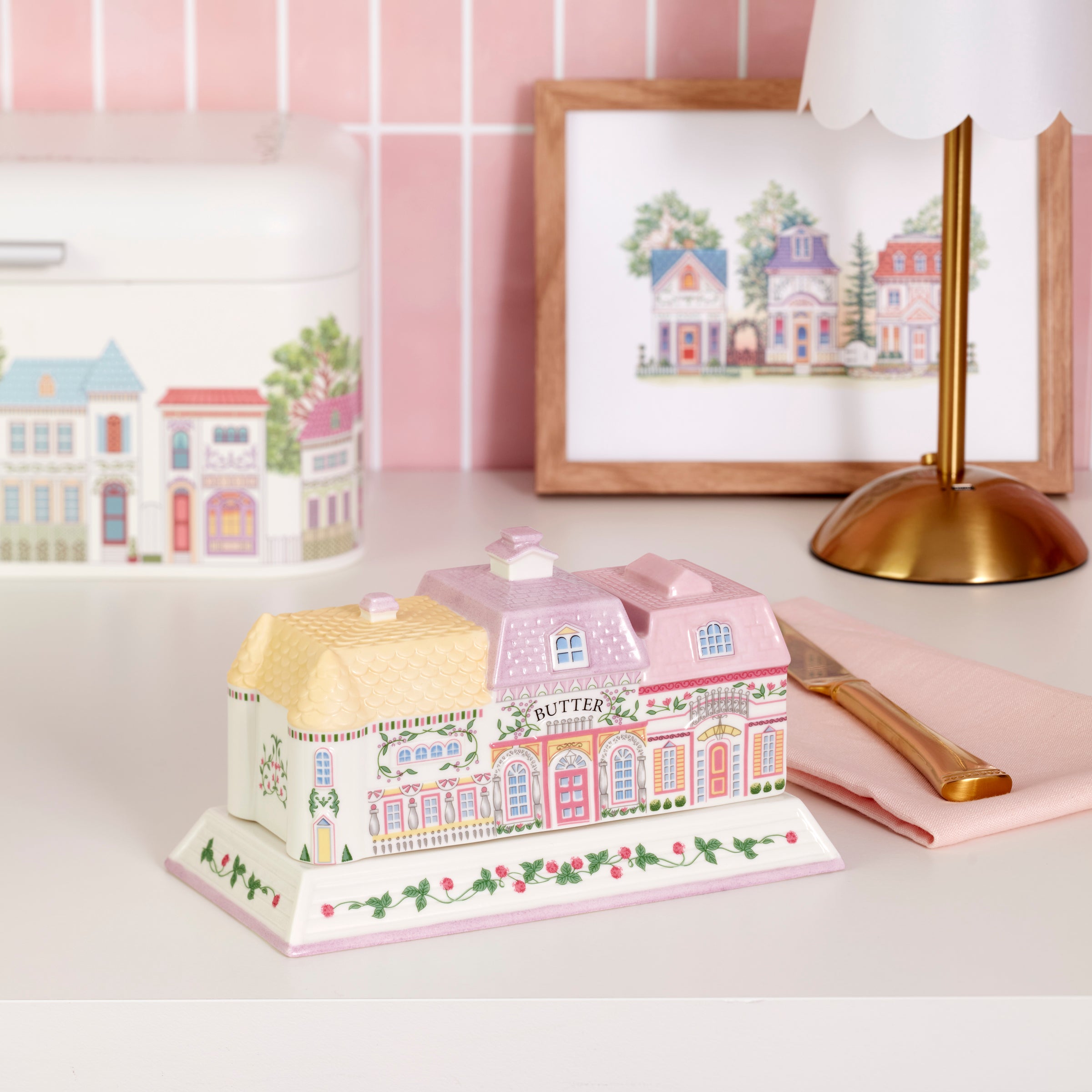 Lenox Spice Village Covered Butter Dish - Image 6