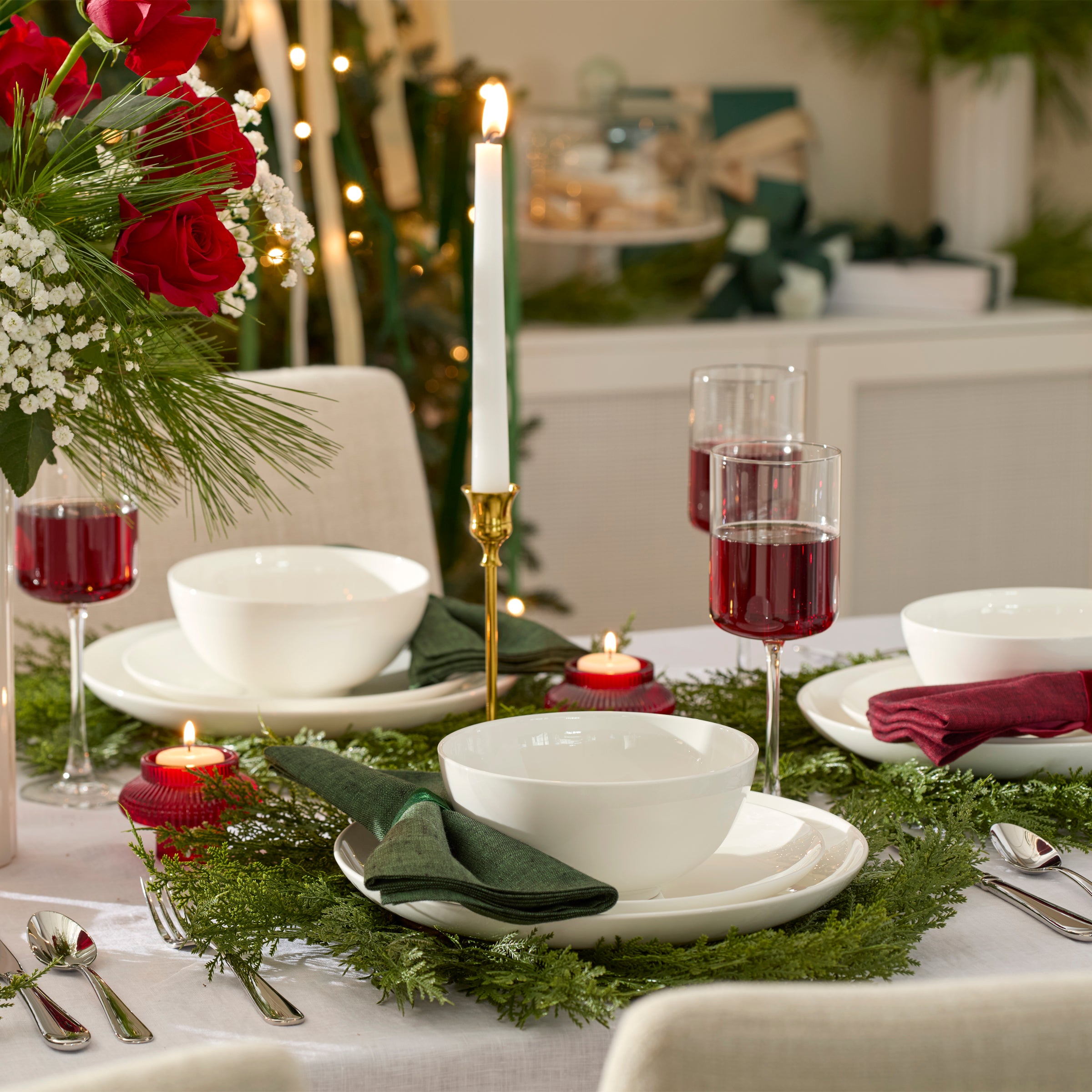 Studio 1414 Coupe 12-Piece Dinnerware Set - Image 18