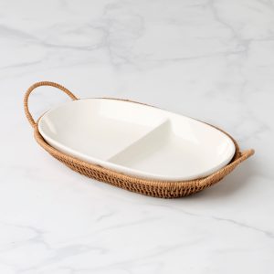 Willow & White. Divided Server with Tray