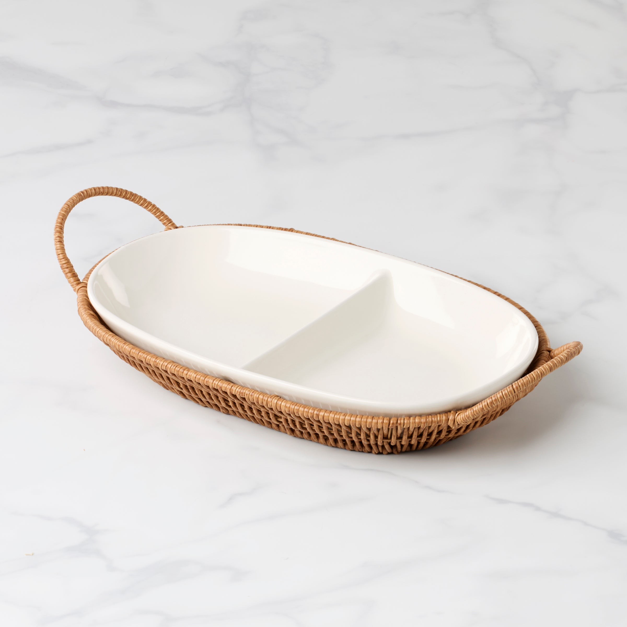 Willow & White. Divided Server with Tray
