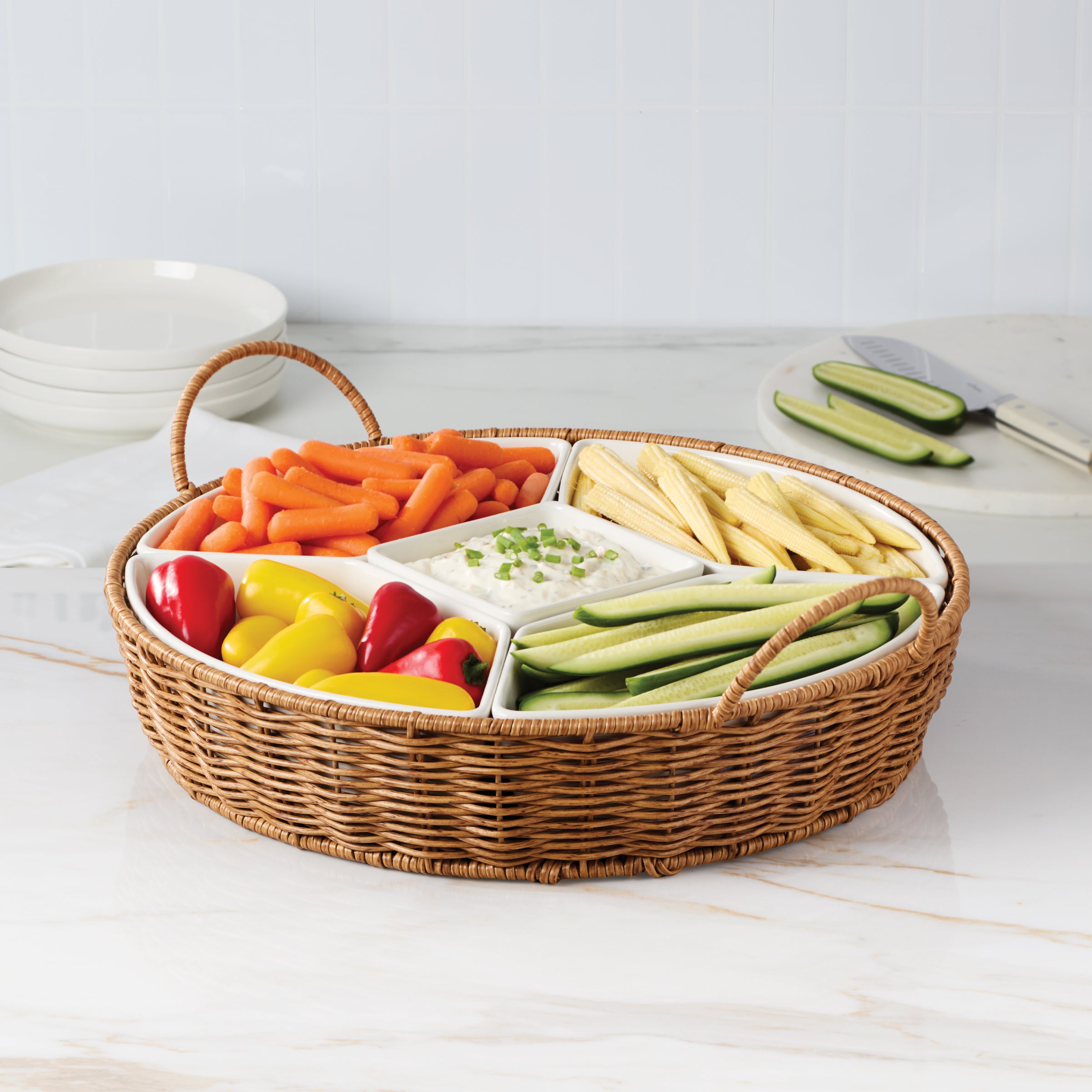 Willow & White 6-Piece Serving Set - Image 6