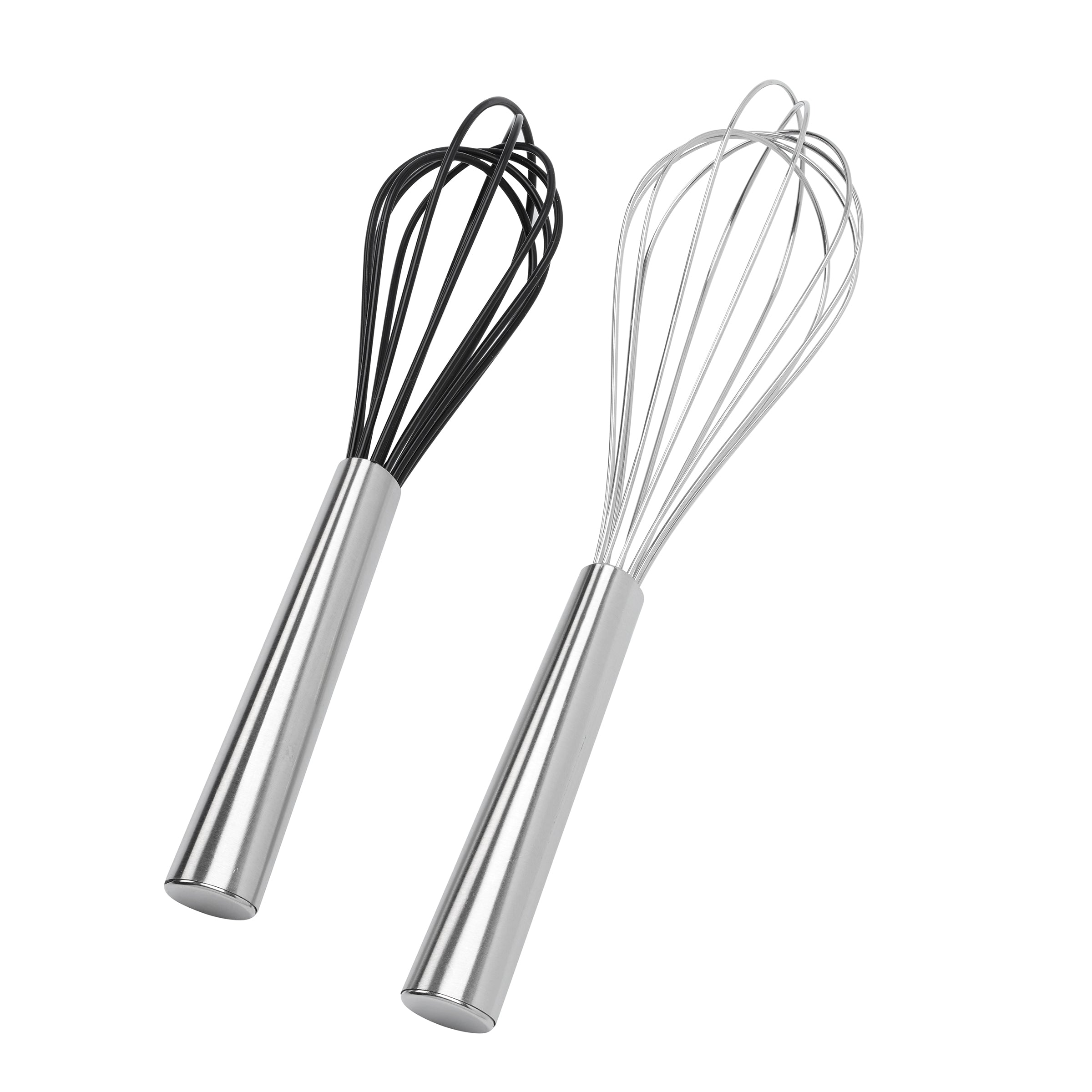 Oneida Kitchen Silicone & Stainless Steel Whisks. Set of 2