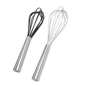 Oneida Kitchen Silicone & Stainless Steel Whisks. Set of 2