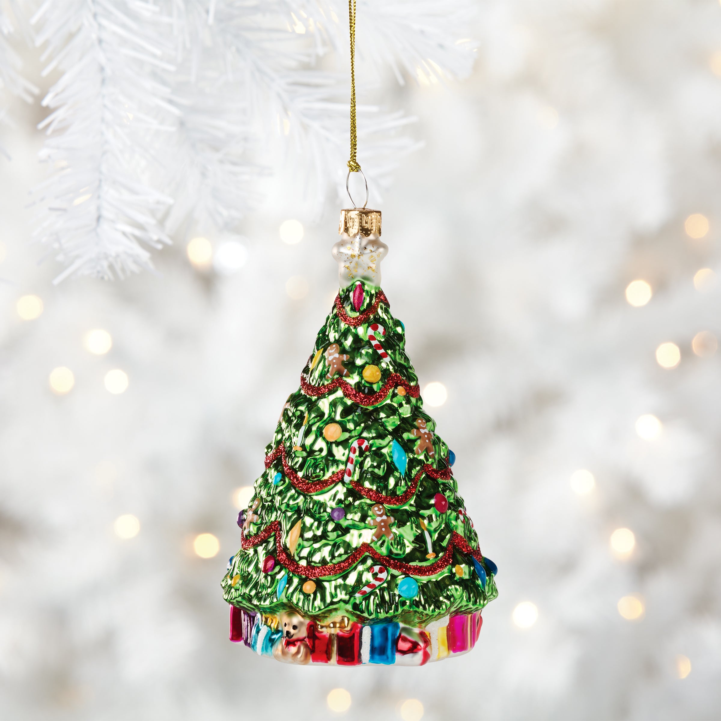 Blown Glass Tree Ornament - Image 3