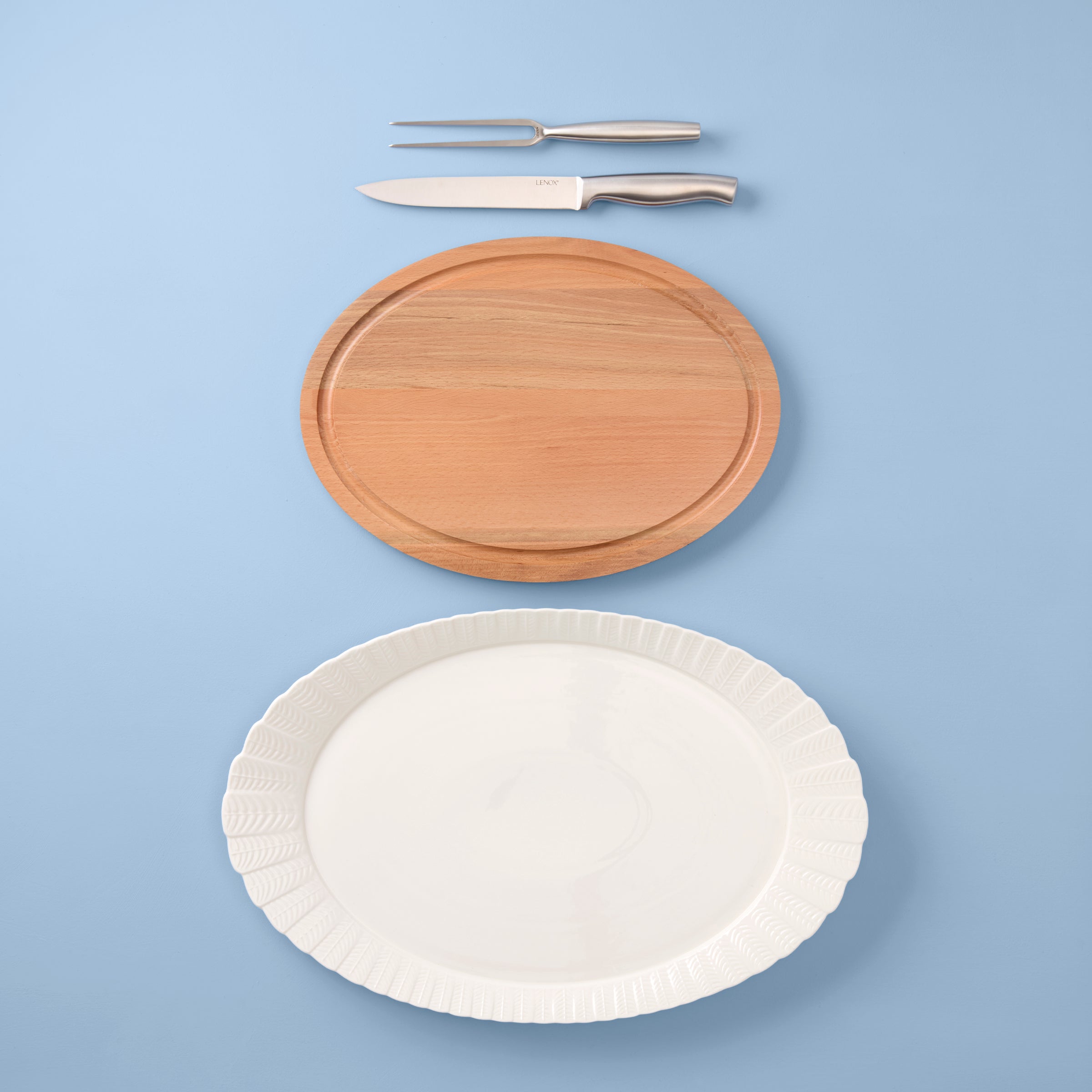 Harvest 4-Piece Turkey Platter & Carving Set - Image 2