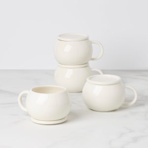 Quirk Mugs with Coaster. Set of 4