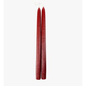 Dripless Rust 12 Taper Candles. Set of 2