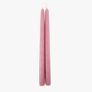Dripless Vintage Rose 12 Taper Candles. Set of 2