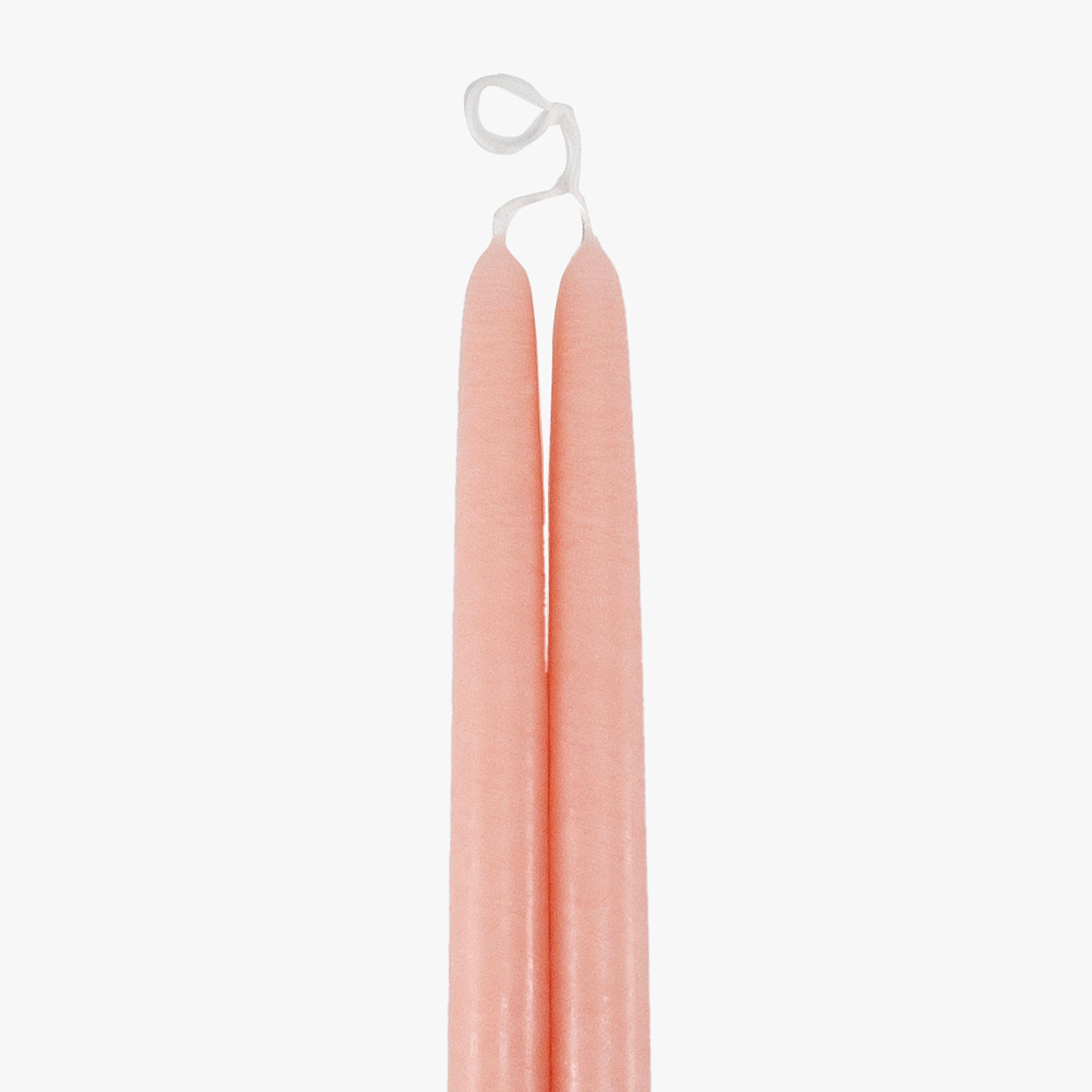 Dripless Blush 12 Taper Candles. Set of 2 - Image 2