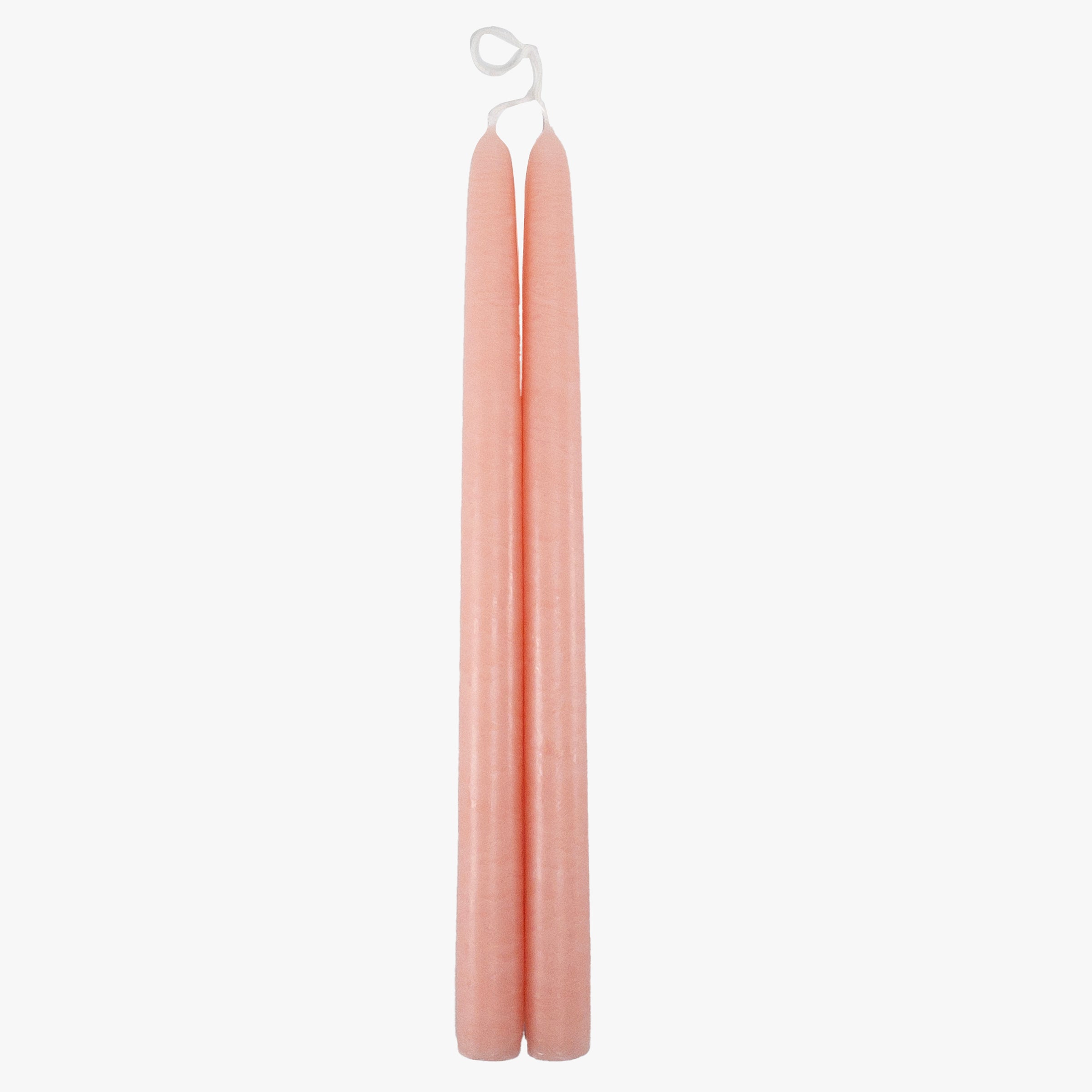 Dripless Blush 12 Taper Candles. Set of 2