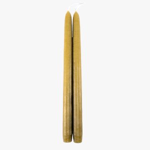 Dripless Chartreuse 12 Taper Candles. Set of 2