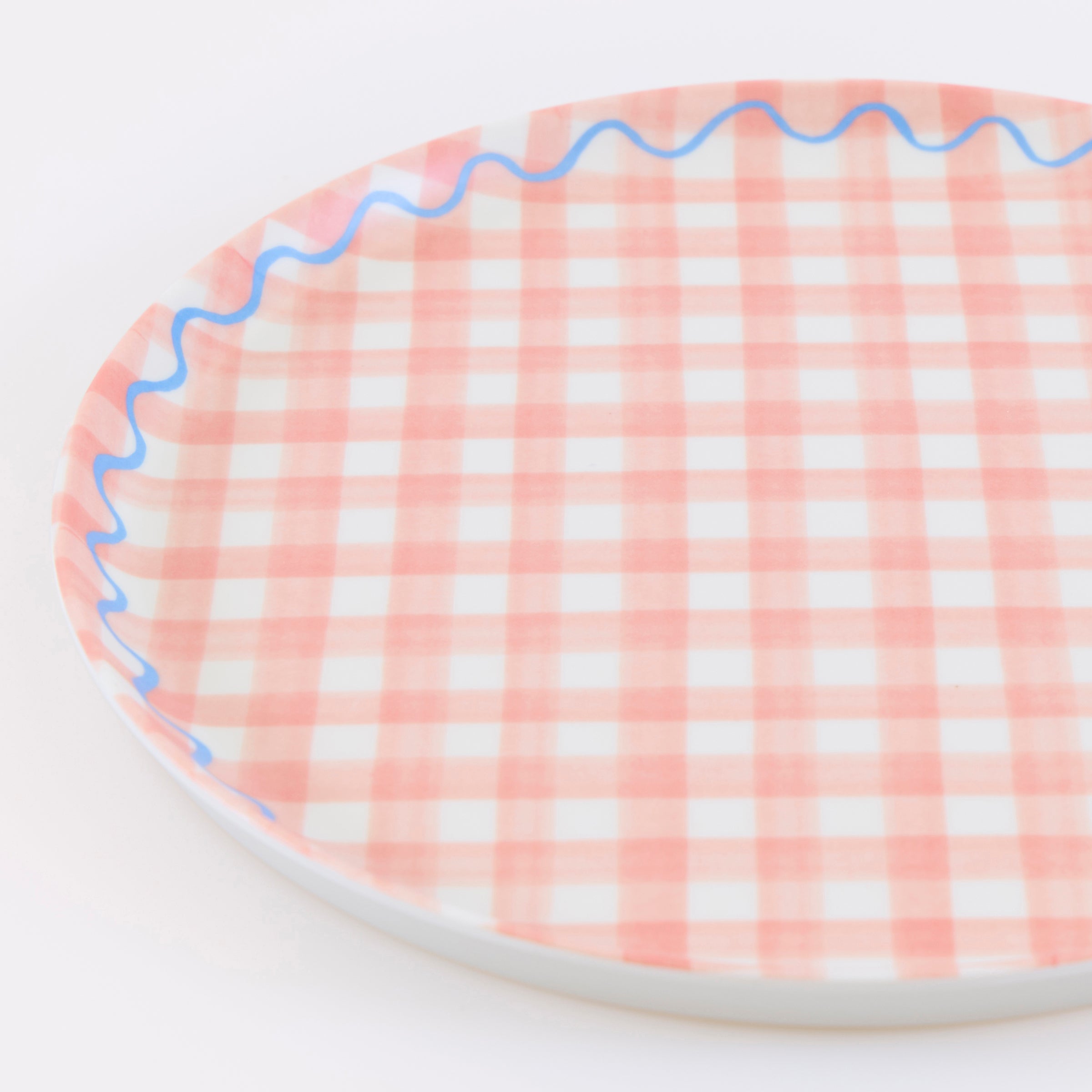 Gingham Reusable Small Plates - Image 3