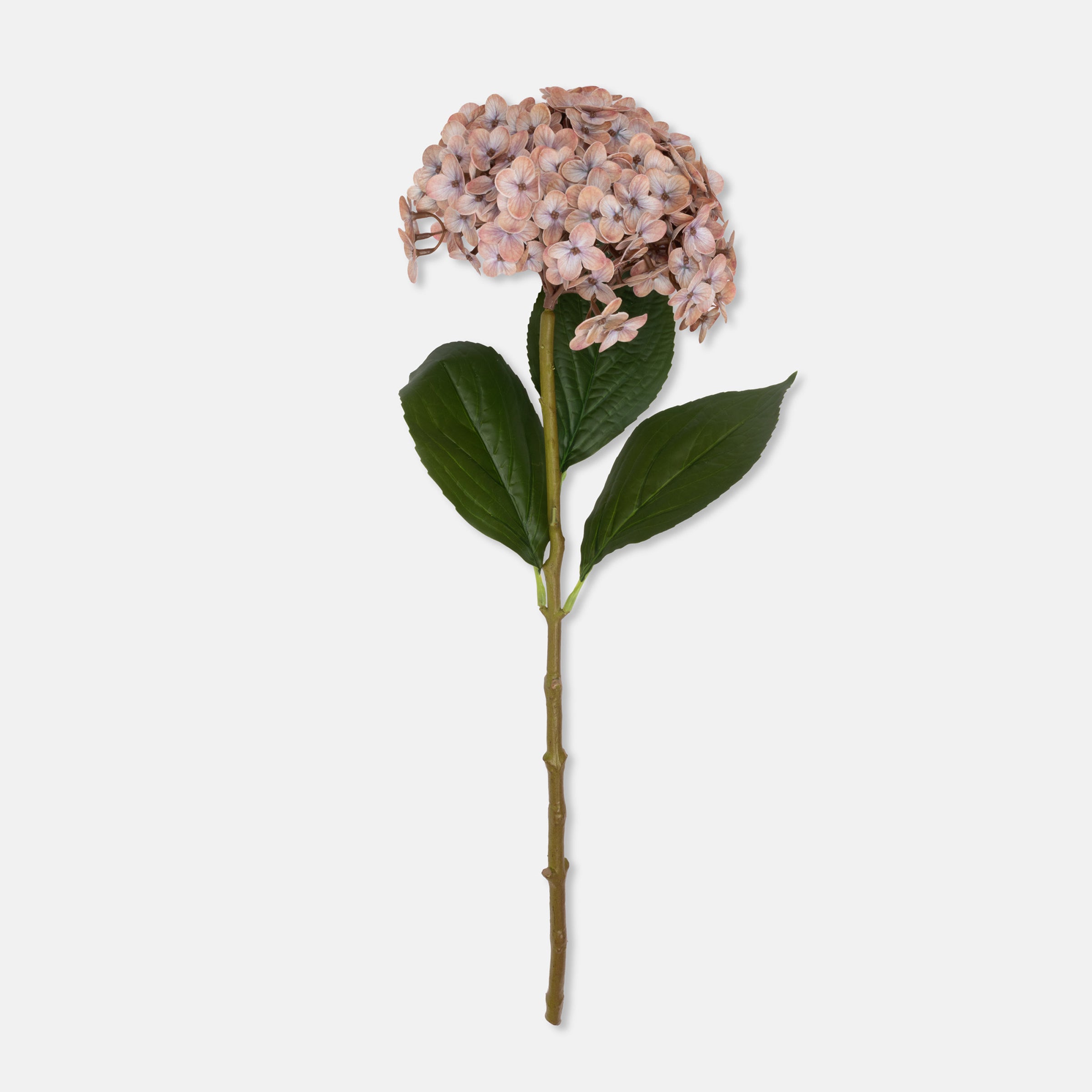Artificial Real Touch Antique Blush Hydrangea Stem - Image 2