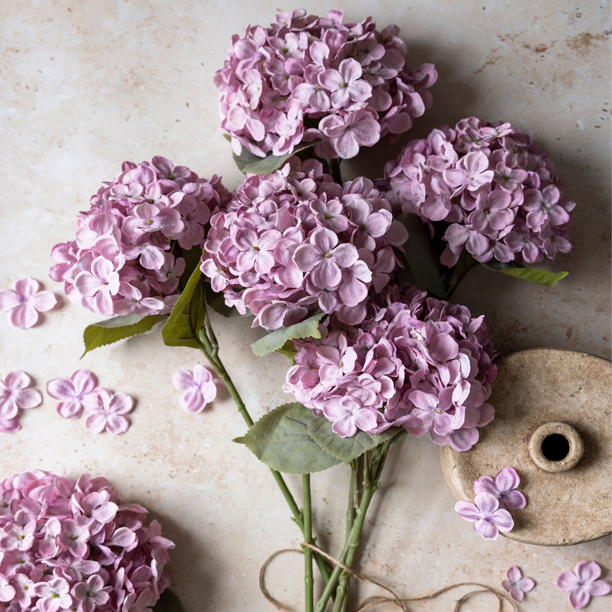 Artificial Lilac Hydrangea Stem - Image 3