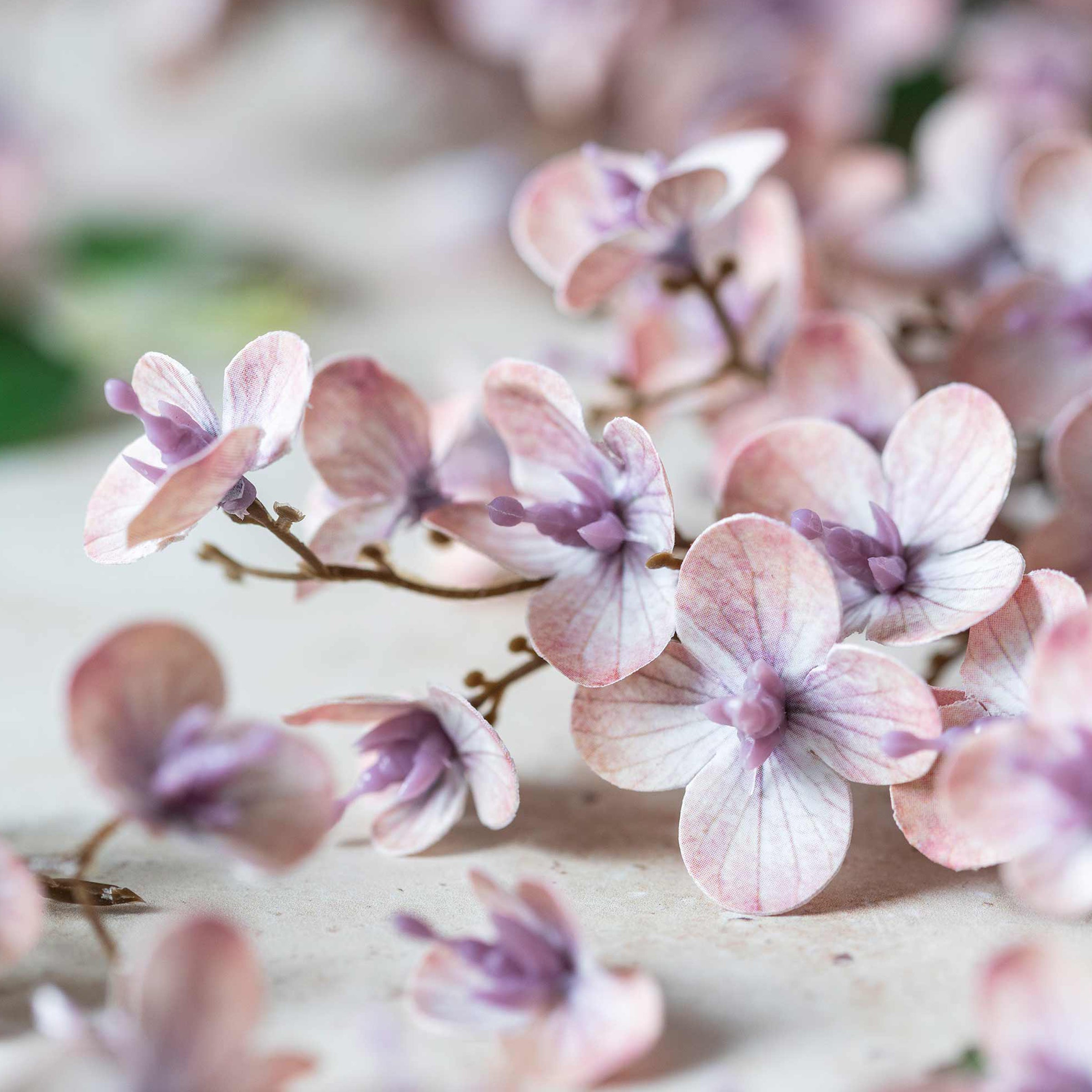 Artificial Blush Japanese Cherry Stem - Image 2