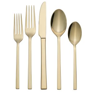 Allay Champagne 20-Piece Flatware Set