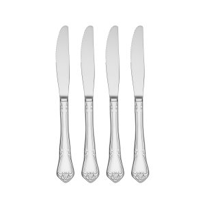 True Rose Dinner Knives. Set of 4