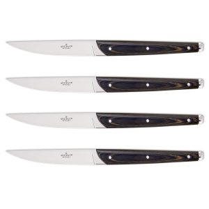 Pakkawood Steak Knives. Set of 4