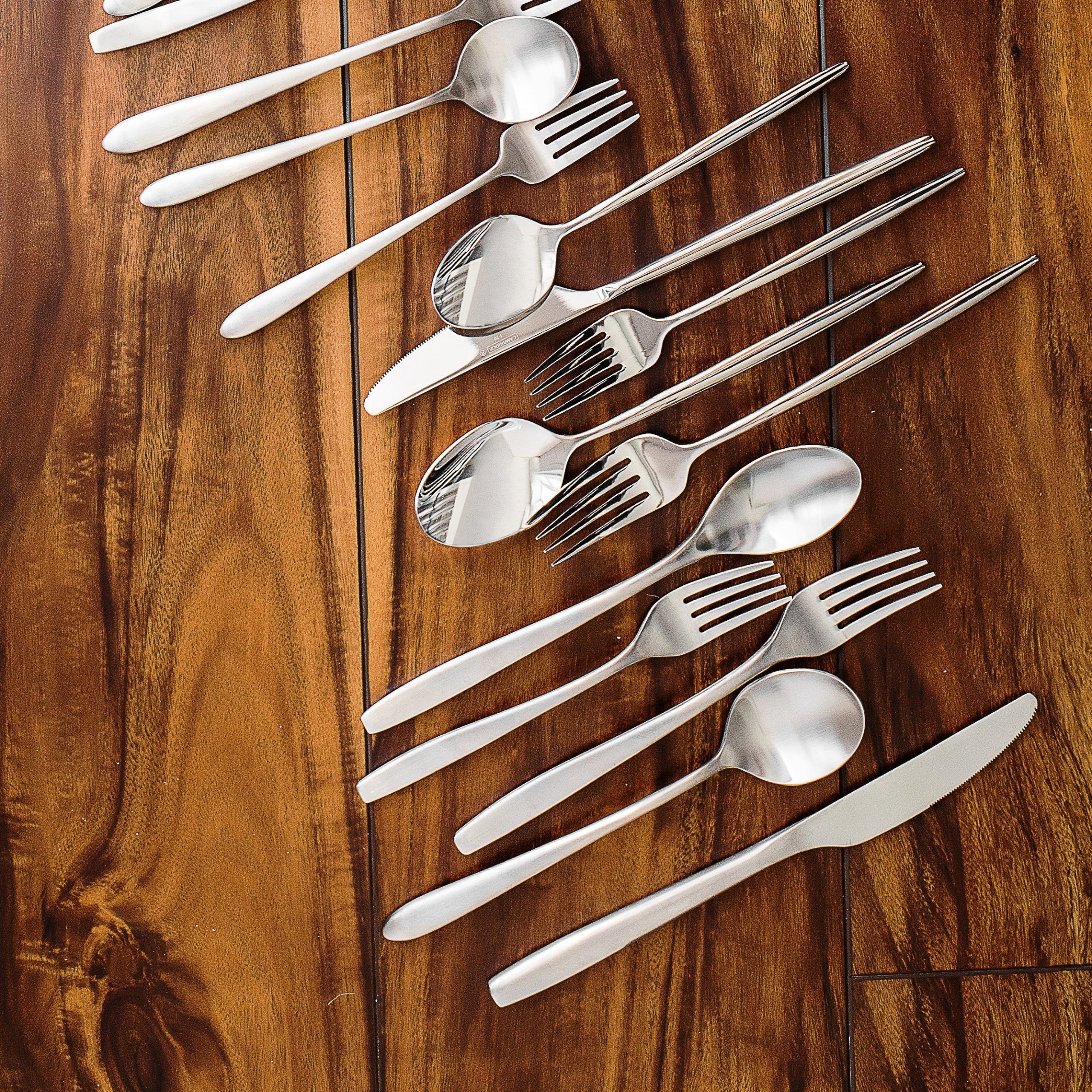 Averie Satin 20-Piece Flatware Set - Image 2