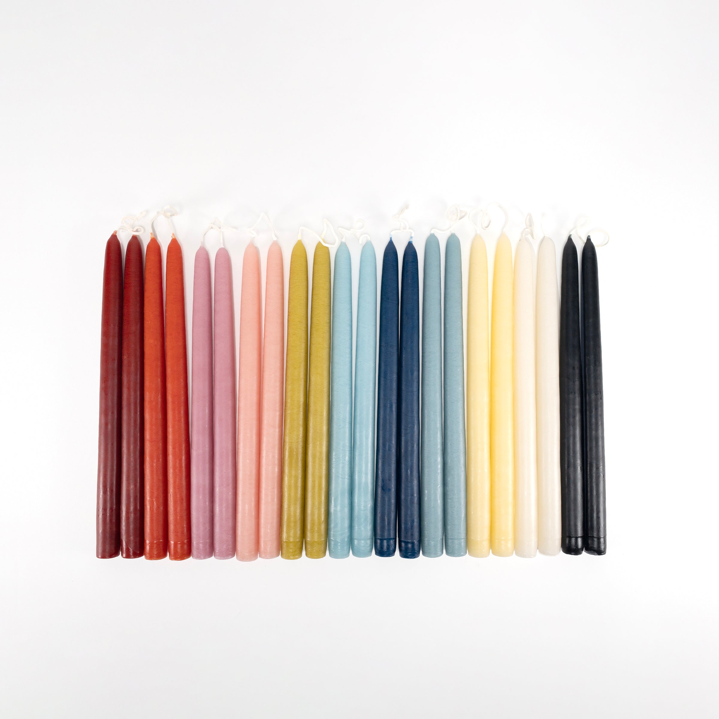 Dripless Blush 12 Taper Candles. Set of 2 - Image 3