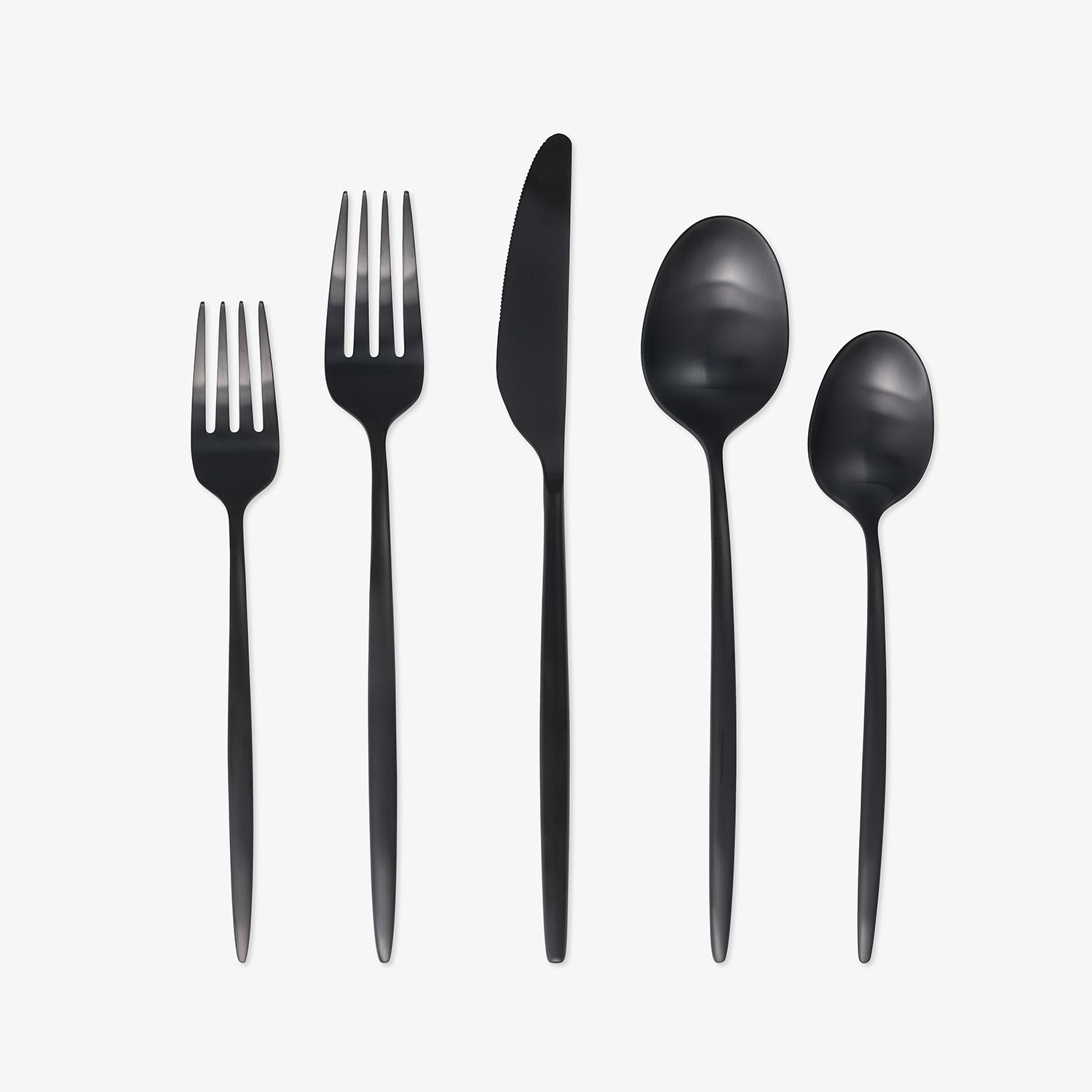 Gaze Black Satin 20-Piece Flatware Set - Image 3