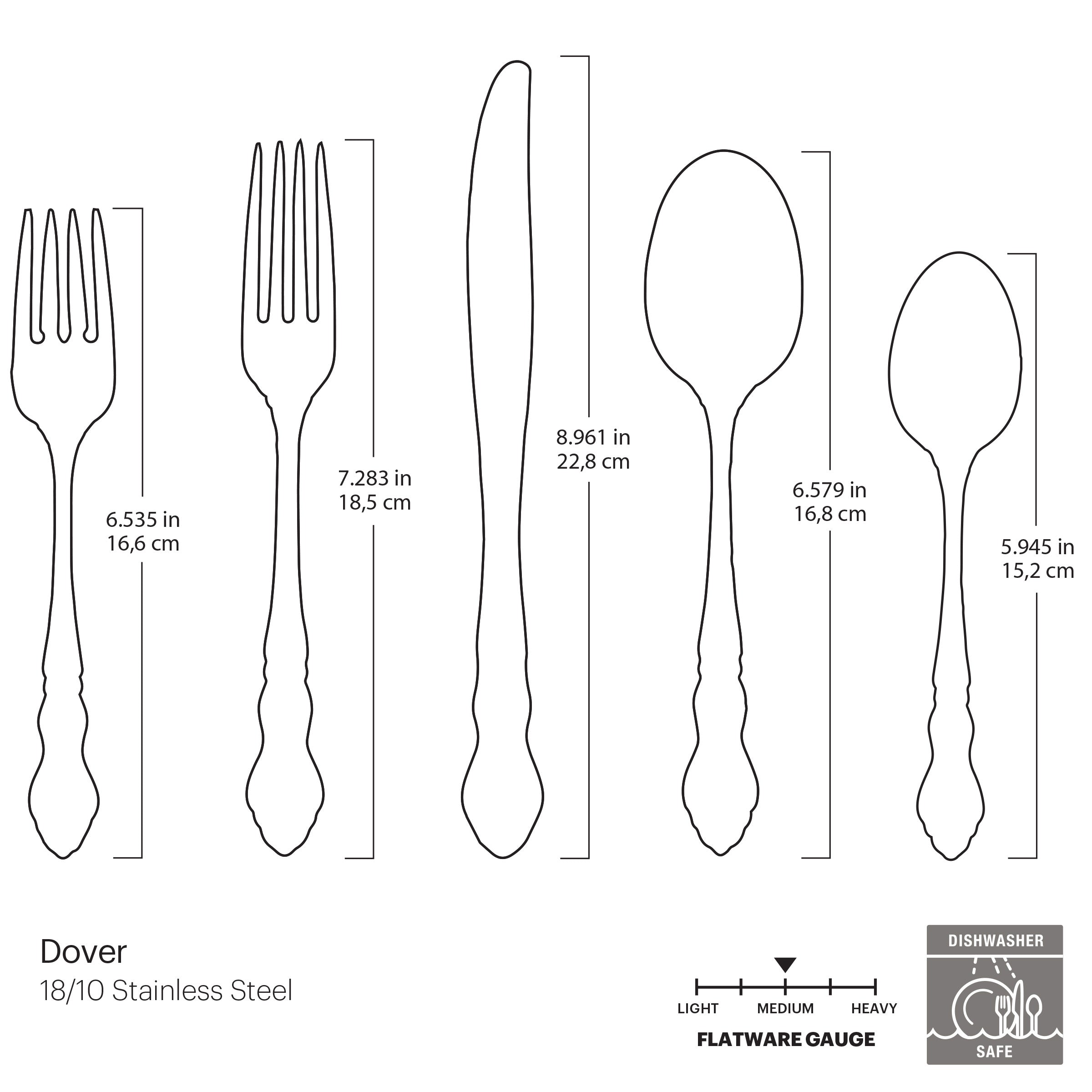 Dover 20-Piece Flatware Set - Image 5