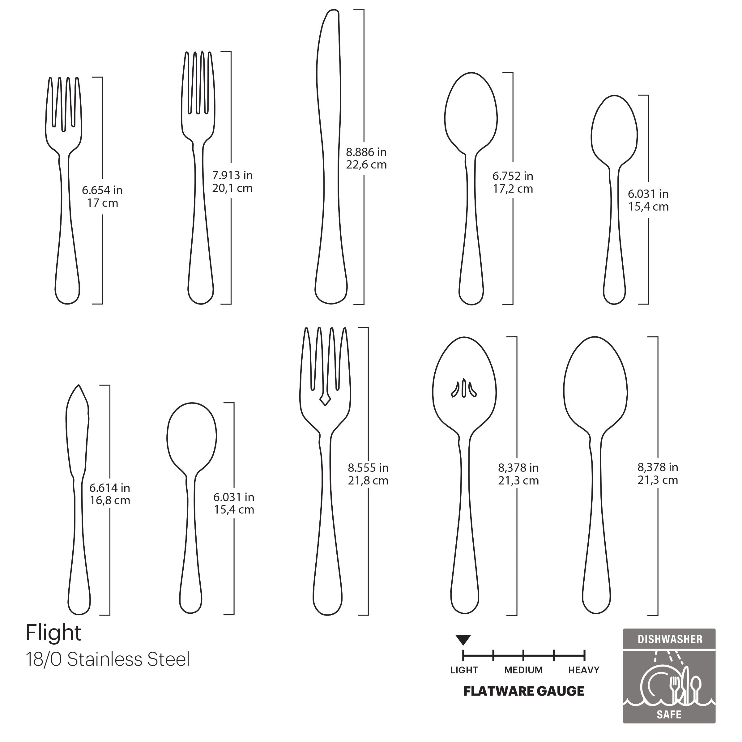 Flight 45-Piece Flatware Set - Image 4