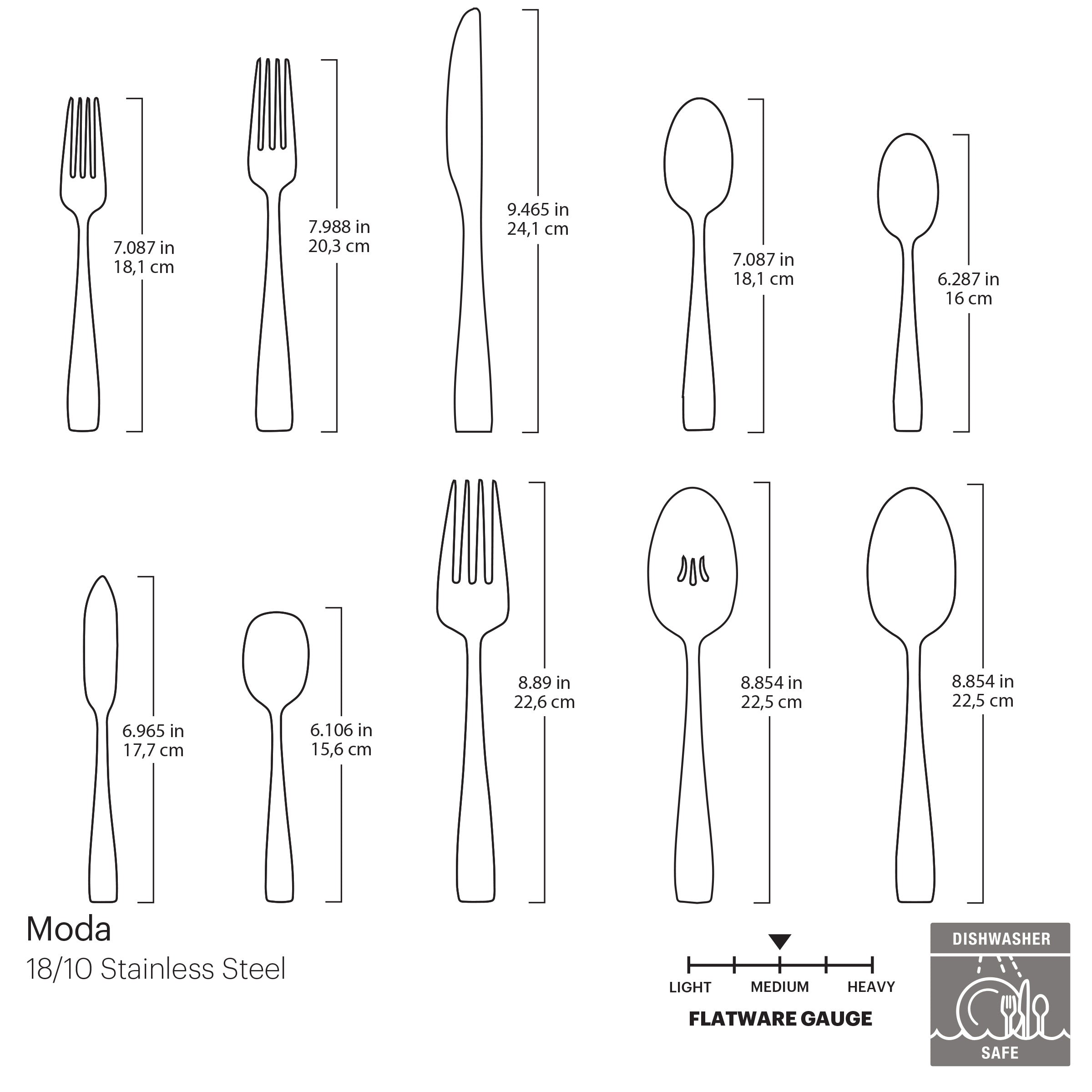 Moda 65-Piece Flatware Set - Image 5