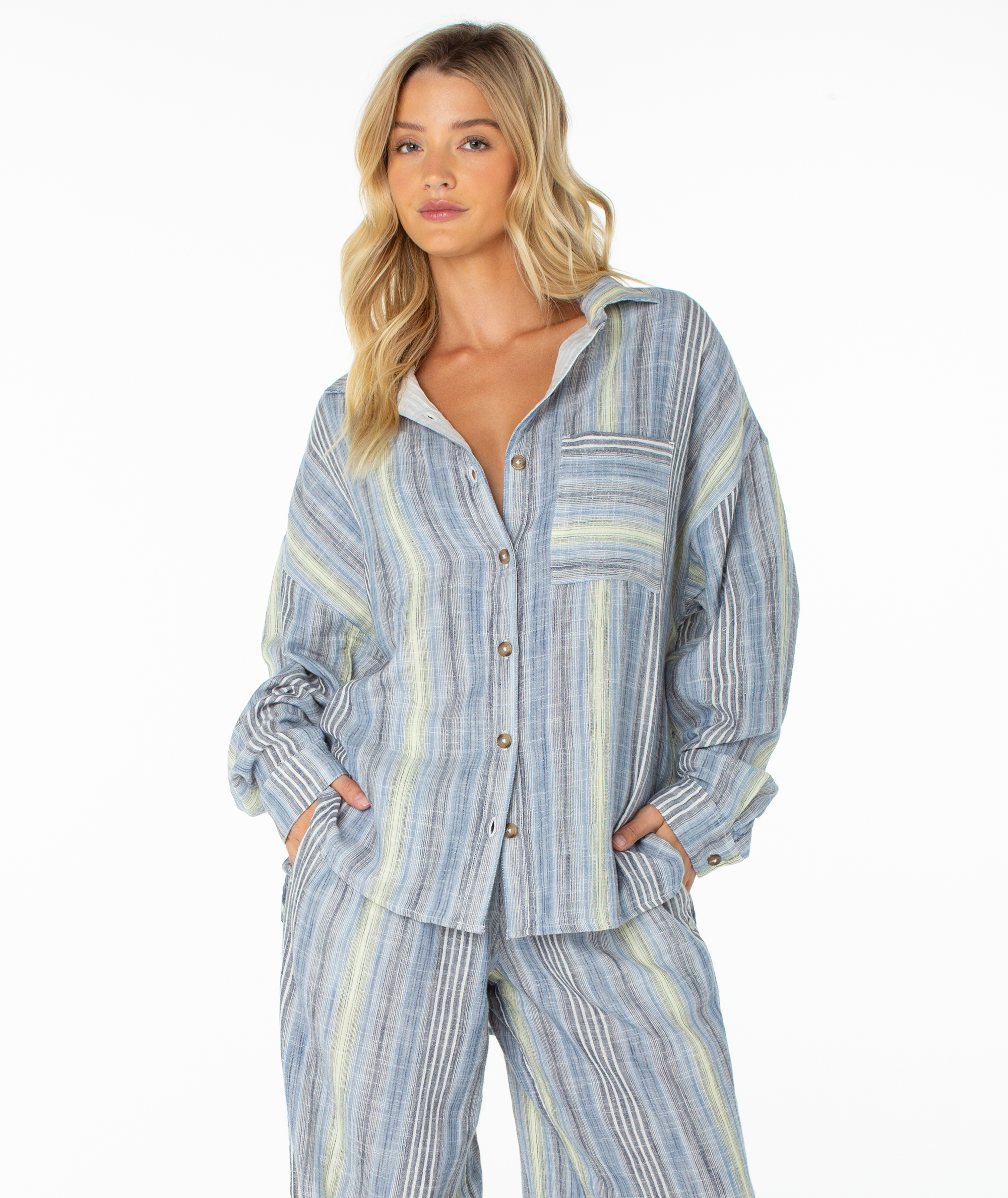 Lets Get Away Button Down Top - Image 2