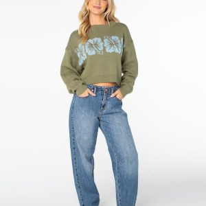 Hibiscus Harmony Sweater