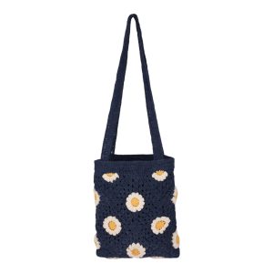 Wandering Beach Crochet Tote Bag