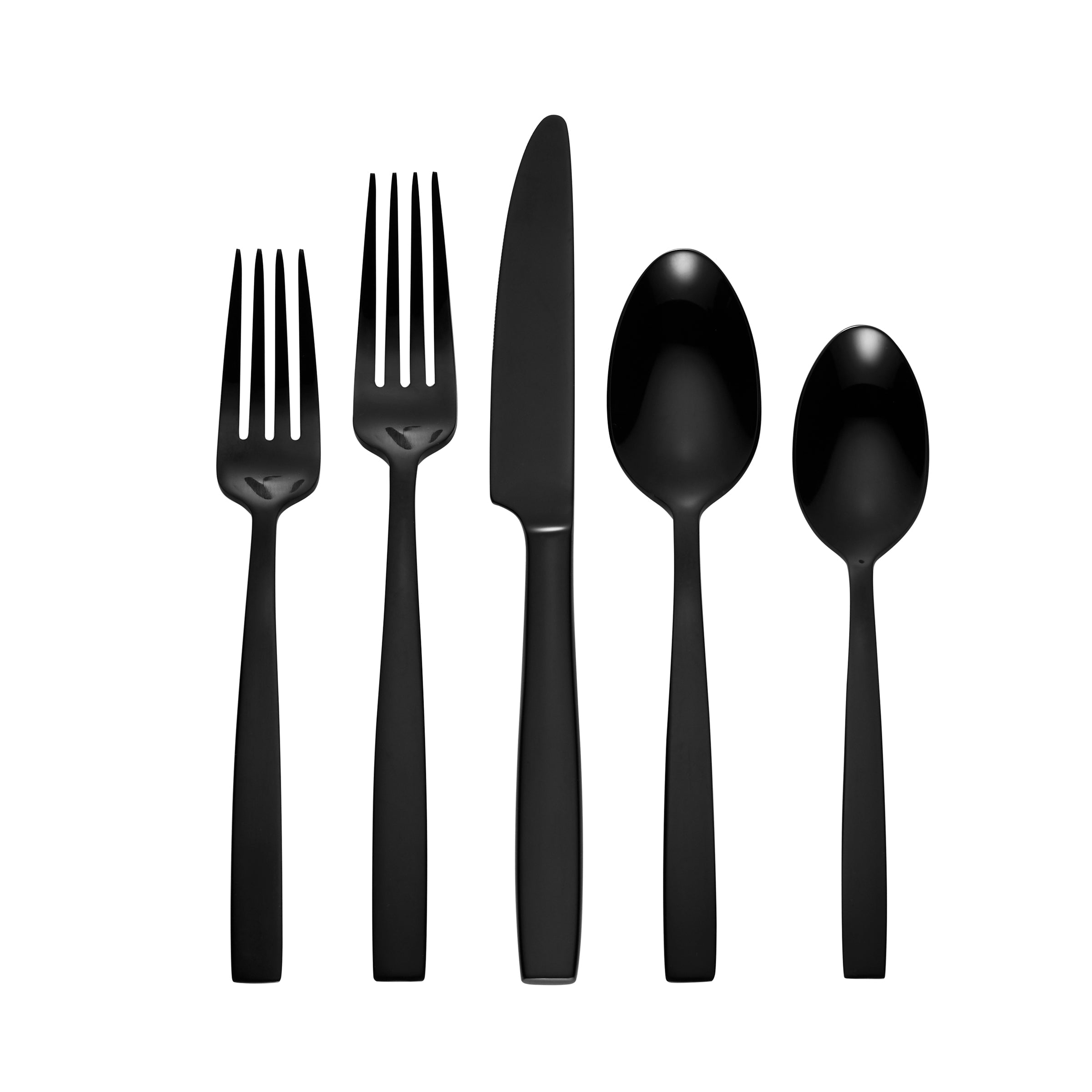 Clearview Black Satin 20-Piece Flatware Set