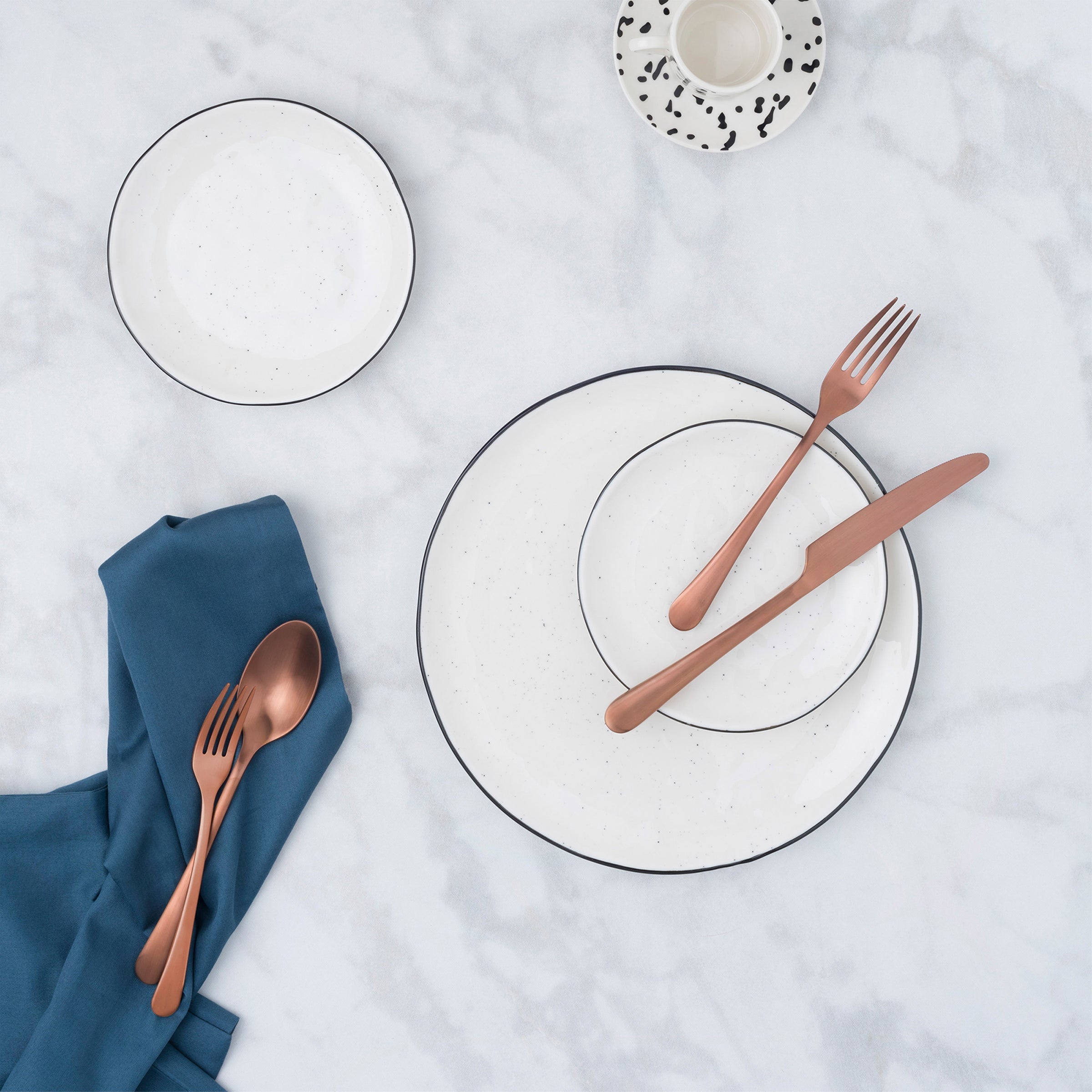 Mirabella Copper Titanium Satin 20-Piece Flatware Set - Image 4