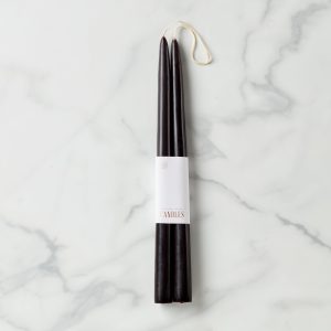 Dipped Smoke 12 Taper Candle. Set of 2