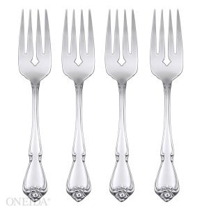 True Rose Salad Forks. Set of 4