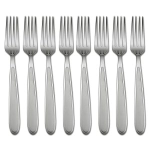 Jordan Frosted Dinner Forks. Set of 8