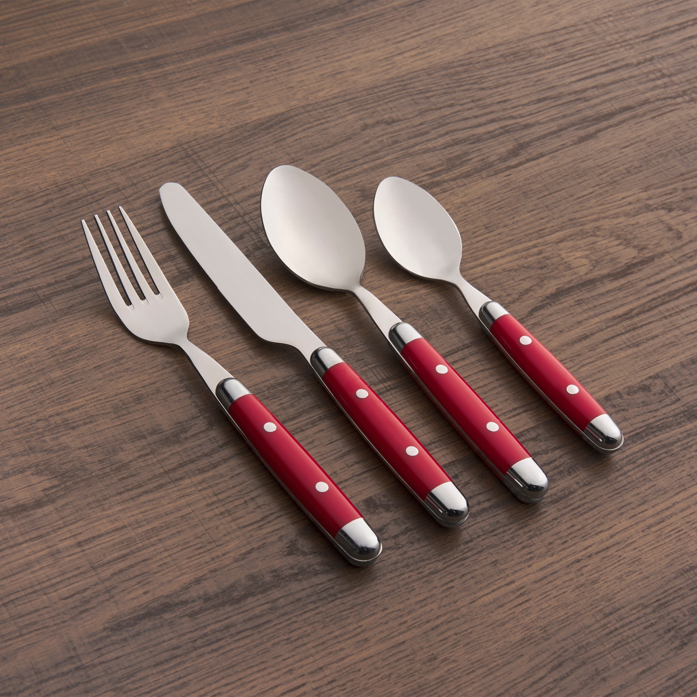 Jubilee Red 16-Piece Flatware Set - Image 3