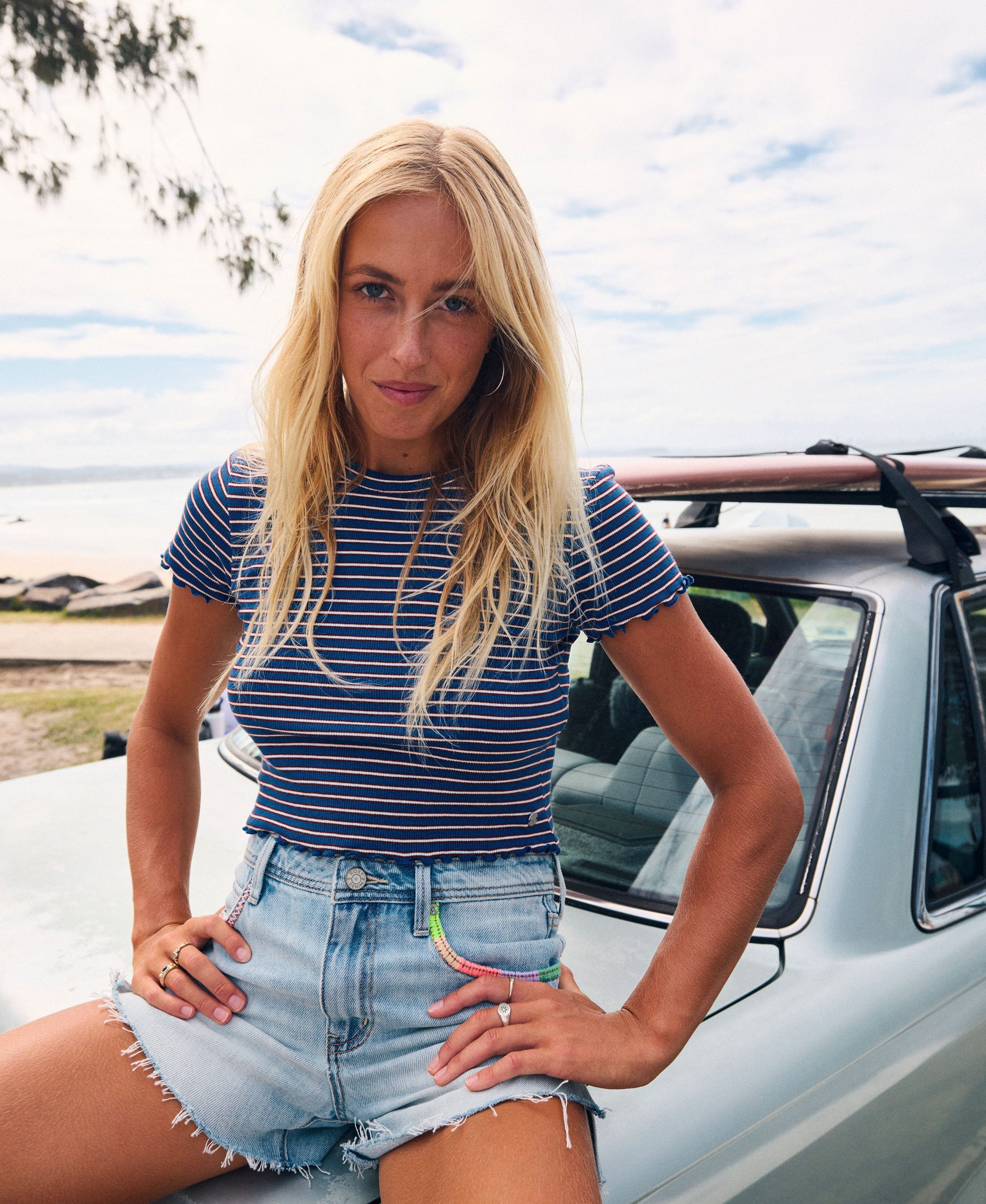Poolside Crop Tee
